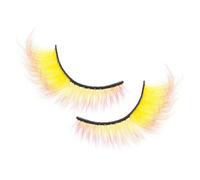 False Color Lashes, Colorful Lash Clusters, 4.13x2.17x0.47in Enhances Eye Look, Reusable & Easy Application, Eye Makeup Accessory for Beginners, Stage Performances, Weddings, Halloween, Cosplay, Event