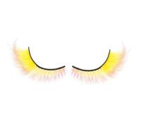 False Colorful Lashes - Colored Lash Clusters | Reusable Colorful Lashes, Long Faux Mink | for Halloween Party Wedding Pride Cosplay Stage, Cat-Eye Style