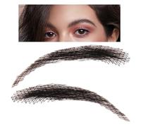 False Eyebrows - 1 Pair Real Human Hair Brows, Reusable Lace Extensions For Natural Definition, Breathable Brow Pieces For Holiday Makeup, Professional Accessory For Realistic Costume And Beauty Looks