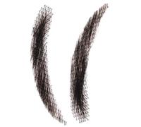False Eyebrows - Handmade Real Hair Brows, Reusable Black Crochet Makeup