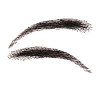 False Eyebrows Human Hair, 1 Pair Real Scalp Brows, 2.36 Inches Reusable Fake Lace, Breathable Extensions for Holiday Makeup, Natural-Looking Groomed Enhancement to Men, and Women