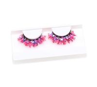 False Eyelashes - sparRkle Eye Makeup Lashes, 3d Long Dense Color Eyelashes With Sequins, Decorative Holiday Eye Makeup, Shiny Christmas Lashes For Cosplay Props Party Prom Stage Performance