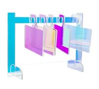 False Nail Poster Board, supporto per campionamento punta delle unghie,Bordo di pratica per unghie in acrilico colorato - Suggerimenti per il fascino del portatile Stand per il trucco