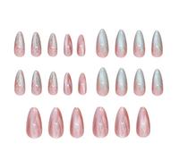 False Nails - Fake Nails | Press Nails | 24 pezzi Press Nails With Nail File, False Nails For Women, Almond Medium Fake Nails, Full Cover Press Nails - Nails
