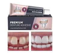 False Teeth Adhesive | Long Hold Fake Teeth Glue Cream | Gentle Care Partials Adhesive With Secure Fit For Family Grandpa Adults Grandma Lovers Men Women