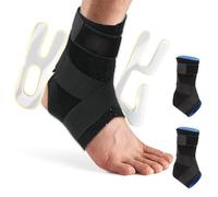 FALSKT 2PCS Tutore Caviglia Distorsione con Piastre Staccabili Laterali per Distorsione Regolabile cavigliera ortopedica per Infortuni alla Caviglia,Sport,Sinistro o Destro, Uomo e Donna M