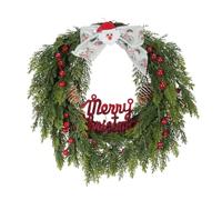 FALSKT Ghirlanda Natalizia per Porta Grande Ghirlanda Natalizia per Camino Fuori Porta Natalizio Fuoriporta Natalizio Ghirlanda Natale con Pigne Bacche Decor per Finestra Tavolo Parete Portico 40cm