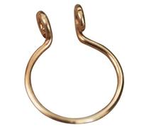 Falso Clip di setto su turbinii Non penetranti Anello di Naso di setto Gioielli da Donna Finti per Compleanno, San Valentino, Anniversario Oro Giallo Robusto e Pratico Durable Design