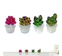 Falso di cactus, finto succulento, falso succulente colorato | s succulente artificiale, multicolore e piccole decorazioni da tavola creative colorate e trasparenti per la casa, la sa