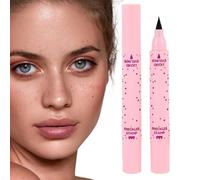Falso Freckles Pen, 2-in-1 Facciale Dot Stamp Eyeliner, 5.16×1.12×0.76 Inch, Impermeabile Long Lasting Makeup Tool Women Girls, Beauty Accessory for Cosplay Natural Look