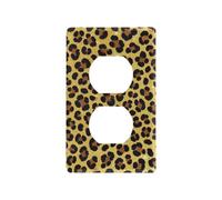Falso Glitter Leopard Print Oro Decorativo Outlet Covers e Interruttore Interruttore Unico Interruttore e Presa Piastra di Copertura tapa para interruptor de luz Duplex Prese