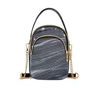 Falso Glitter Marmo Grano Grigio trendy crossbody borse da viaggio per le donne con multi tasche borse da donna per le signore