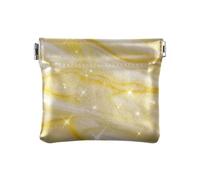 Falso Glitter Marmo Grano Oro Donna In Pelle Portamonete Portatile Trucco Borsa Cambiare Borsa per Le, Falso Glitter Marmo grana oro, 1 size, Stampa artistica