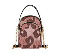 Falso Glitter Oro Rosa Stella Bianco Alla Moda Cross Body Borse per le Donne con Multi Tasche Borsa per le Donne per la Festa della Mamma