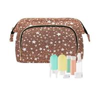 Falso Glitter Rose Gold Star Trucco Borse Per Le Donne Essenziali Cambiare Borsa per Essentials Per Le Donne monedero de tela para mujer, Stella in oro rosa con glitter finti, moderno