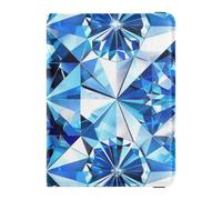 Falso Lusso Blu Trasparente Cristallo Print1 Titolari Passaporto per Viaggio Documenti di Viaggio Organizer Protector Porta Passaporto Combo con Vaccino Card Slot per gli uomini Leggero