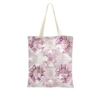 Falso Lusso Pesca Cristallo Trasparente Modello di Tela Tote Bag Bulk con maniglie Bulk Tote Bags Canvas Totes per Amico Bolsa de lona