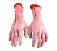 Falso Mano Tagliato - Parti del | Garza Spaventoso con Accessorio di Halloween di Sangue Spaventoso, per Costumi Prank per Feste in Costume, Feste di Halloween,