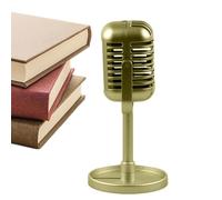 Falso Microfono Prop Fake Microfon Prop Retro Microprops Stage Table Decorazione - Vintage Microfono Giocattolo - Props Modello Antico Microphone Party Gioco di ruolo Livello Tavolo Decoratio