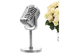 Falso Microfono Prop Fake Microfon Prop Retro Microprops Stage Table Decorazione - Vintage Microfono Giocattolo - Props Modello Antico Microphone Party Gioco di ruolo Livello Tavolo Decoratio