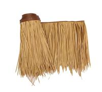 Falso Paglia di Palma Rotolo di Paglia Simulazione Piastrella di Paglia Plastica Paglia Passeggiata Fattoria Tetto di Paglia per Erba PE Erba Artificiale Ignifuga(Yellow b,0.5x8m/1.64X26.2ft)