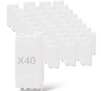 Falso polo Tappi Bianco compatibile con Vimar plana (40 PEZZI)