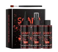 Falso Sangue - 4x Falso Set Di Sangue Di Halloween | Spaventosi Per Il Trucco Del Sangue | Set Di Plasma Sanguino Realistico | Abbigliamento Costume Cosplay Set Di Trucco Per H