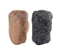 Falso sasso nascondiglio, Confezione da 2 finte pietre giardino for nascondere le chiavi for il geocaching, 10x7x5 cm(C)