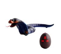 Falso serpente realistico - giocattolo di cobra a sonagli telecomandato | Mini serpente a movimento rapido con azione antiscivolo per scherzi, feste, campeggio, viaggi, di Halloween - la