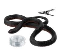 Falso serpente | Tavola di serpente in silicone con clip di spago - per uomini, donne e - Accessori da scherzo realistici con clip di corda, regalo divertente