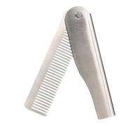 Faltbarer Kamm - faltbarer Kamm für Männer,Edelstahl -Styling Kamm, Pocket Styling Haarbürste für Reisen und tägliche Pflege kämmen Haare, Bart oder Schnurrbart