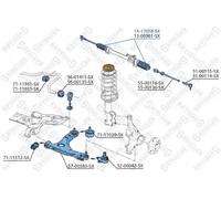 Faltenbalg Lenkung Lenkmanschette Davanti Sinistra Per VW Golf III 1H1 19E