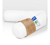 FAM Home Cuscino Traversin 180 cm 1 pz - Cuscino Traversin 21 x 180 - Cuscino cilindrico 180 cm per 2 Persone Ortopedico Traspirante Lavabile Fibre Cave in Poliestere Riciclato qualità alberghiera