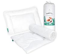 FAM' HOME set di biancheria da letto per bambini Cheeky Fox, piumone 80x80 bambini e cuscino 35x40 | Qualità certificata Oeko-tex Standard 100 | Realizzato in UE