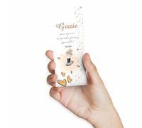 FAMÀ - Segnaposto Ringraziamento Ballerina Compleanno Bambini Personalizzati 45 Pz - Segnaposto Compleanno Cartoncino 250 g