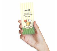 FAMÀ - Segnaposto Ringraziamento Coppa Compleanno Bambini Personalizzati 45 Pz - Segnaposto Compleanno Cartoncino 250 g