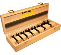 FAMAG 1622.570 Bormax Set IN Scatola Legno, 7-tlg, 15, 20, 25, 30, 35, 40, 50 MM