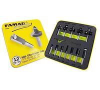 Famag 338181200 - Set di frese HM"Classic line", 12 pezzi, in scatola di latta