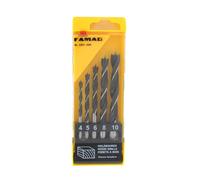 FAMAG 3501.505 Punte per Legno 5-teiliger Set IN Ks Box. Ø 4, 5, 6, 8, 10 MM