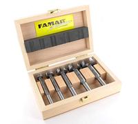 Famag Forstner WS Set di perforazione 1/4-1" 7 pezzi in scatola di legno 163 060 700