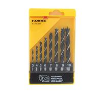 FAMAG 3501.508 Punte per Legno 8-teiliger Set, Ø 3, 4, 5, 6, 7, 8, 9, 10 MM