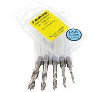 FAMAG Set di punte elicoidali per legno corte da 5 pezzi