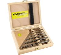 FAMAG Set di punte elicoidali per legno HSS-G da 7 pezzi