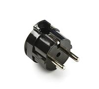 FAMATEL 1102-N-Clavija Schuko 4,8 mm-TT uscita laterale, 16 A, colore: nero