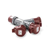 FAMATEL 15007-Adattatore 3 Prese, 16A 3P 380 V T