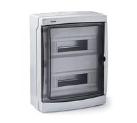 FAMATEL - Armadio acqua superficie IP65 | 26 elementi | 409 x 307 x 150 mm | Porta trasparente