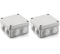 Famatel M111743 - Scatola impermeabile IP55, 100 x 100 x 55 mm (Confezione da 2)