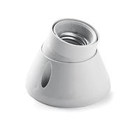 Famatel M111822 - Attacco per lampadina a zoccolo, E-27, colore: bianco, orientabile