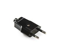 FAMATEL - Piccolo perno | Contatti realizzati in ottone nichelato |10A | 250V | Nero