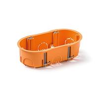 FAMATEL - Scatola da incasso per meccanismi | Doppio | 67 x 39 mm | Arancione